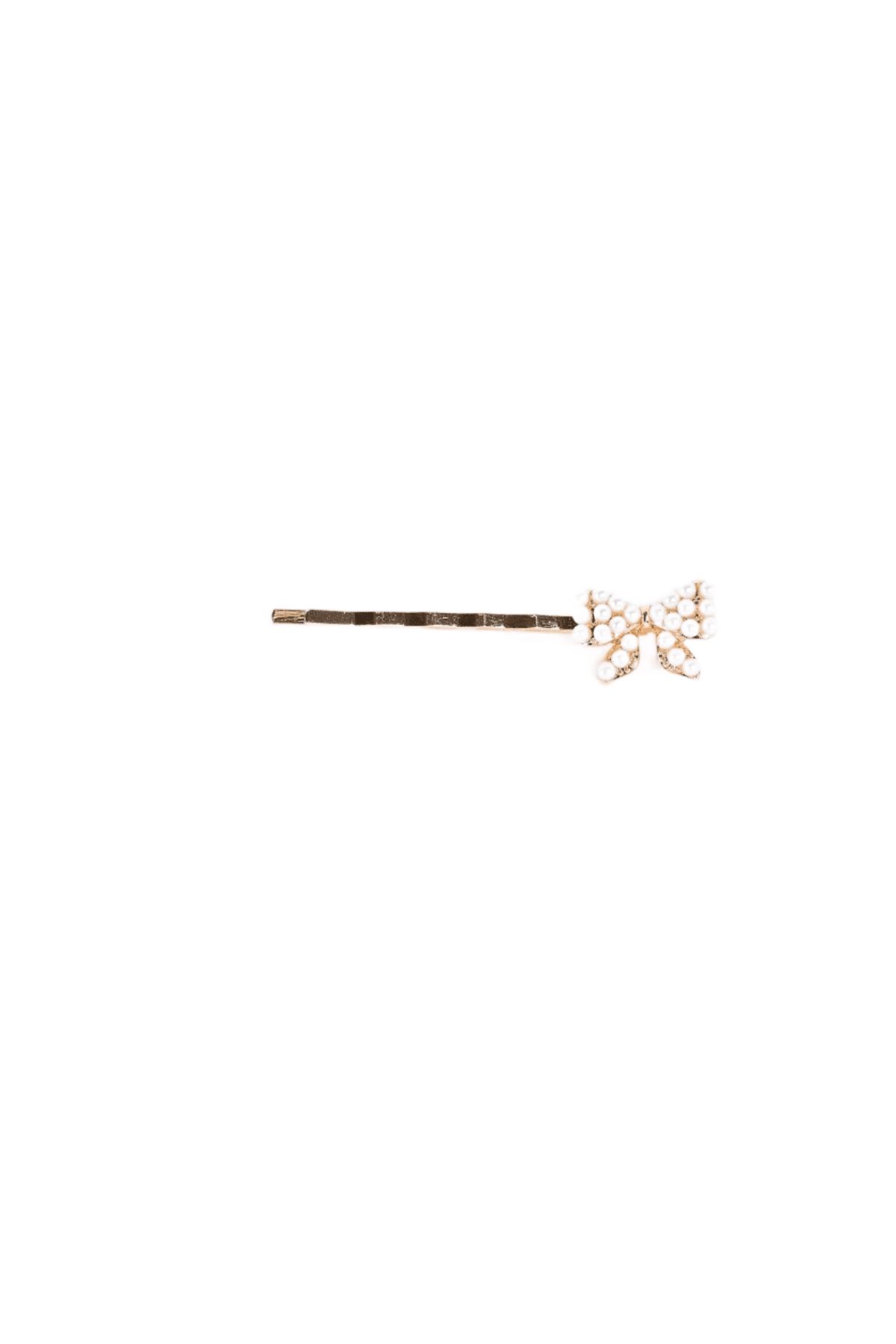 3pcs Gold & Pearl Bow Tiny Hair Bobby Pin - Tasha Apparel Wholesale