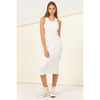 Cotton Tank Round Neck Sleeveless Midi Dress