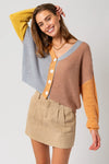 Colorful Long Sleeve Short Cardigan