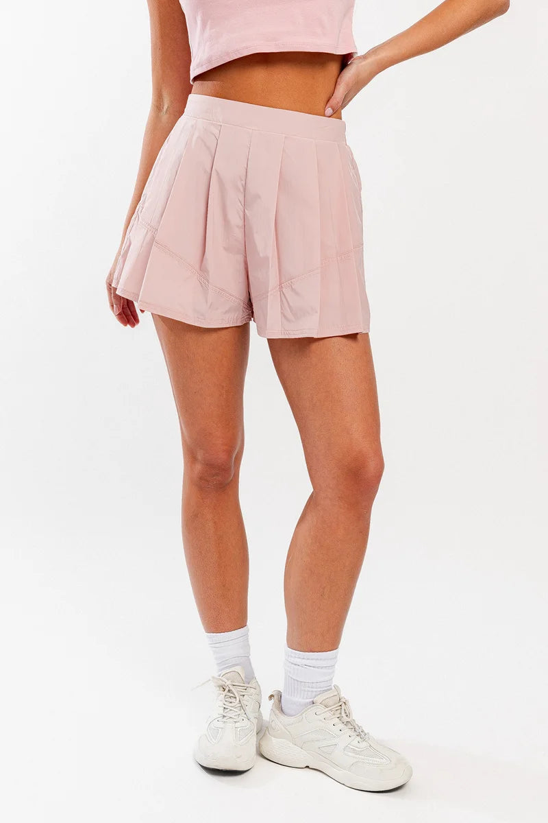 High Waisted Relaxed Fit Sports Shorts