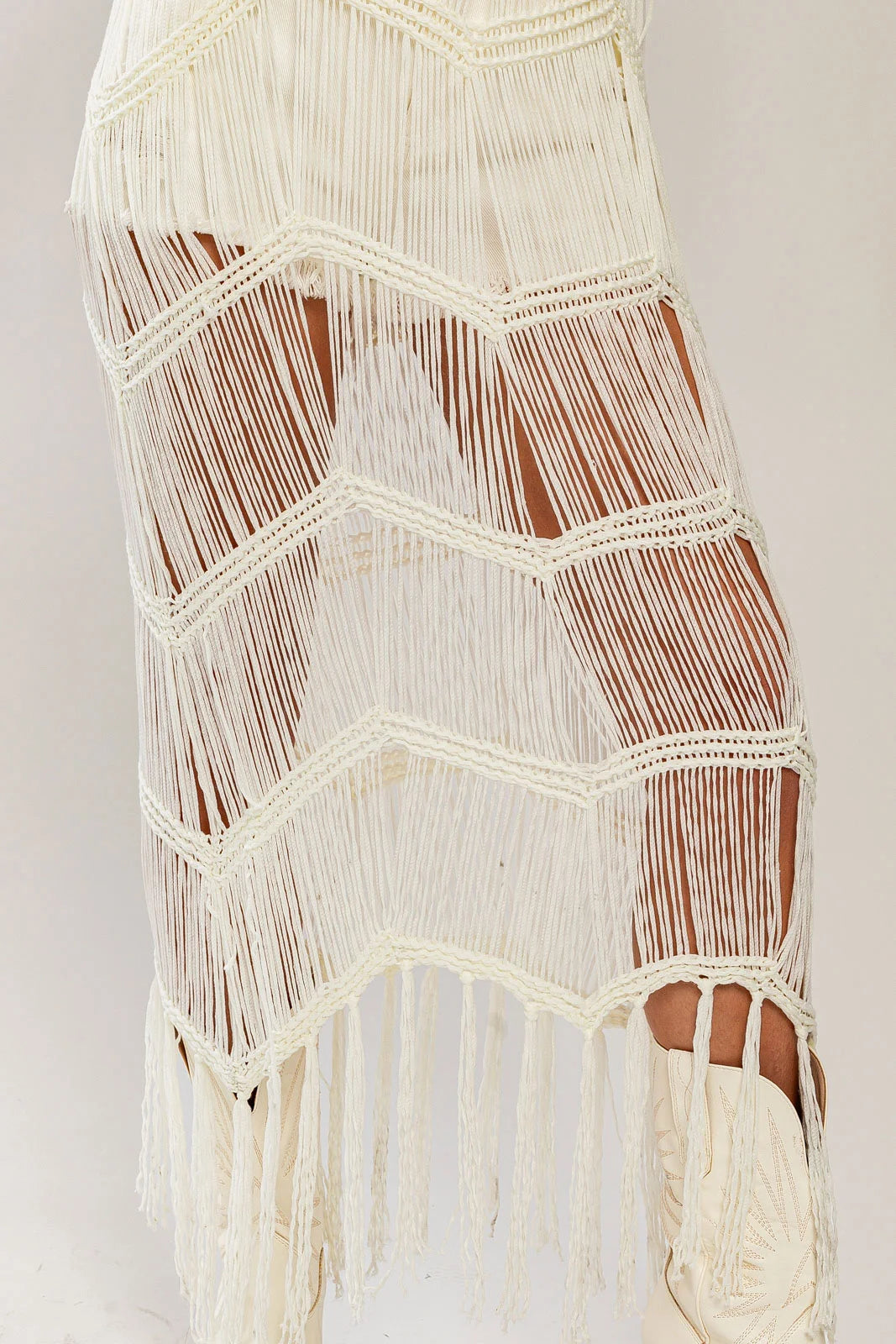 Sleeveless Cover Up Fringe Dress