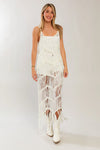 Sleeveless Cover Up Fringe Dress