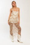 Sleeveless Cover Up Fringe Dress