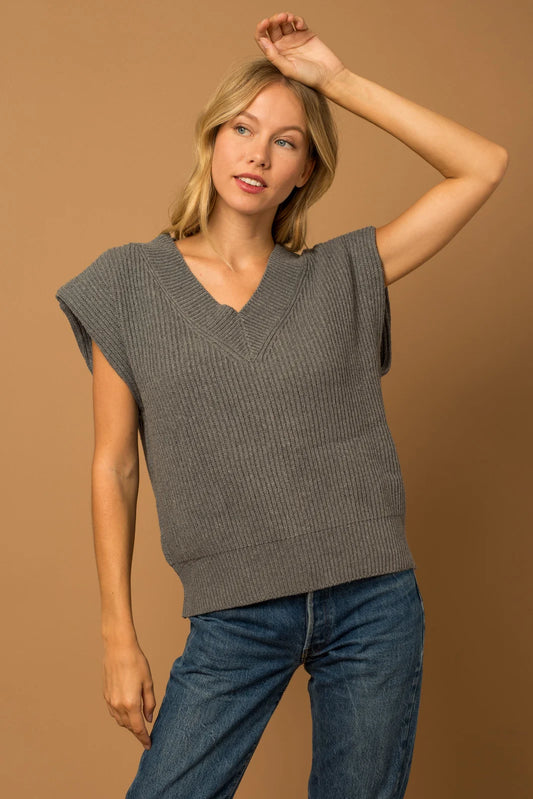 V-Neck Relax Sweater Vest