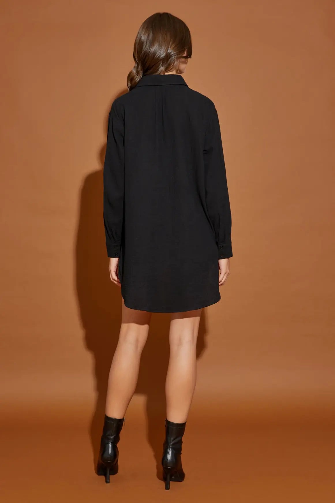 Cotton Double Gauze Oversized Shirt Dress