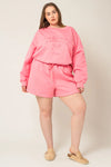 Plus Size “Not That Athletic Club” Sweatshirt & Short Set