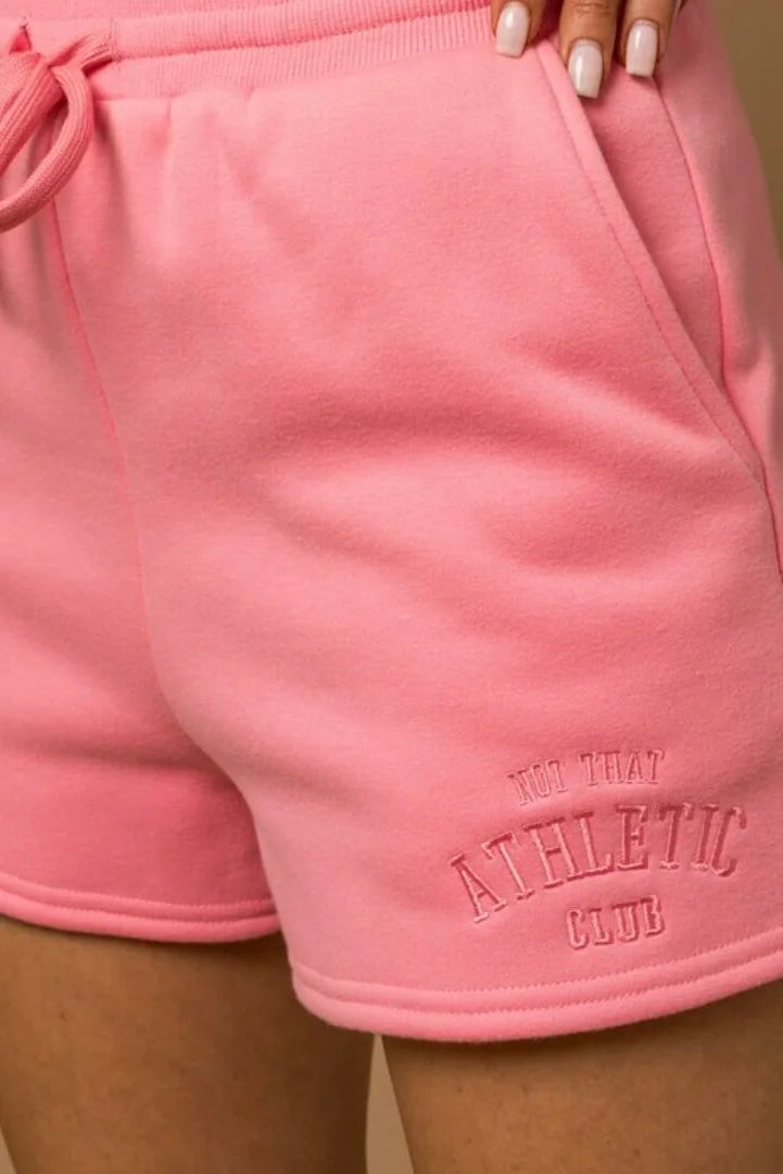 Plus Size “Not That Athletic Club” Sweatshirt & Short Set