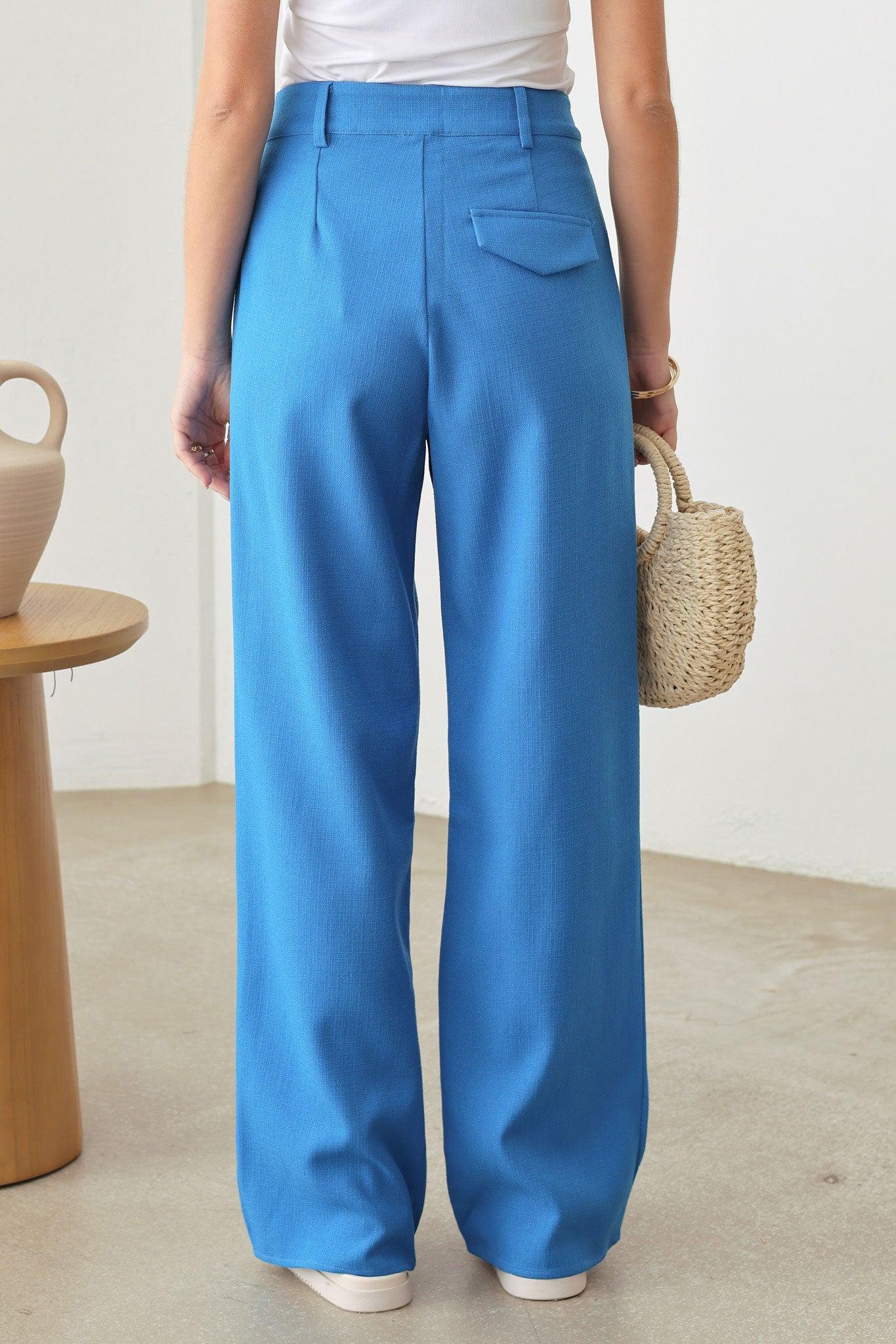 High Waisted Wide Leg Pleated Pants - Tasha Apparel Wholesale