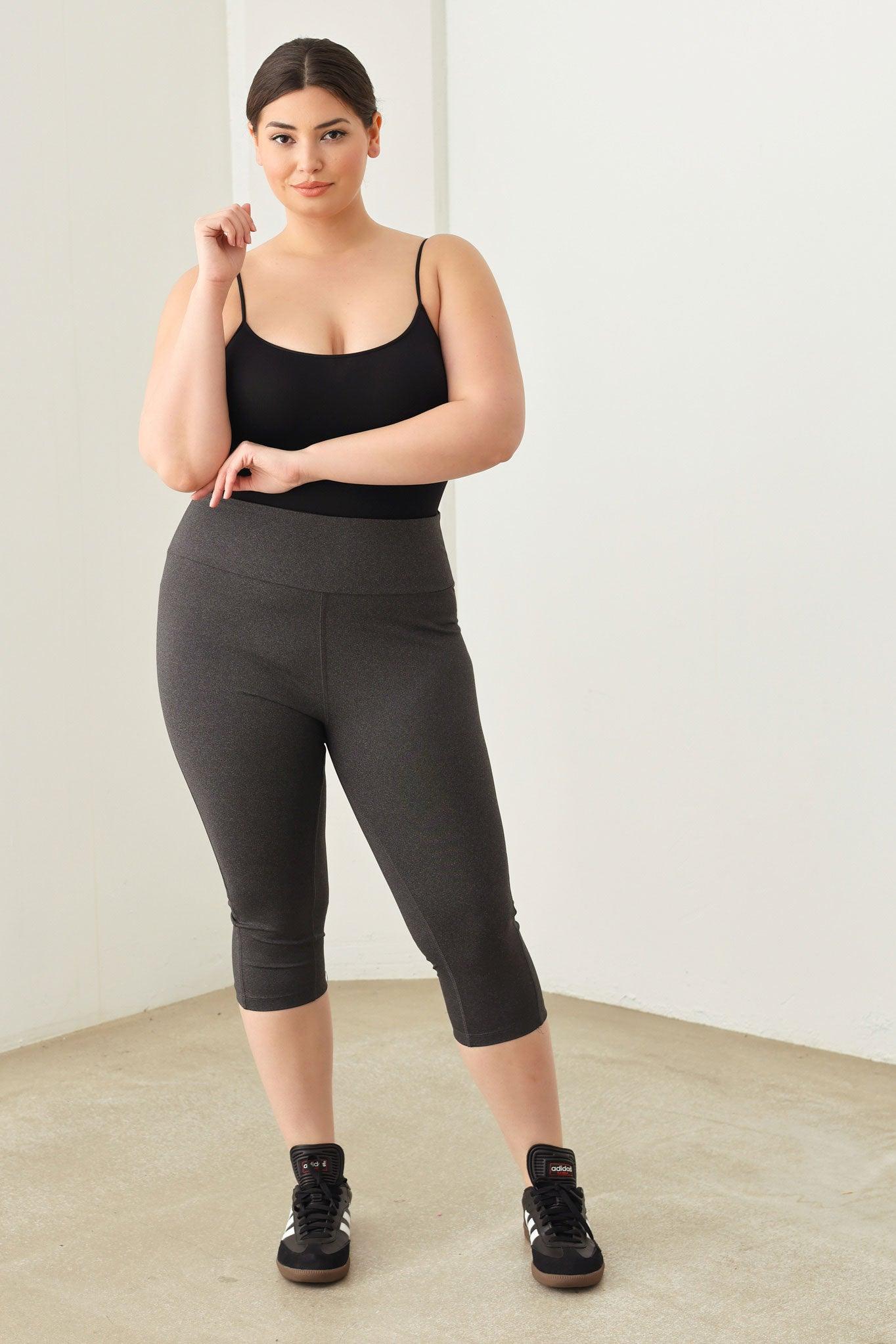 Plus Size Capri Yoga Pants - Tasha Apparel Wholesale