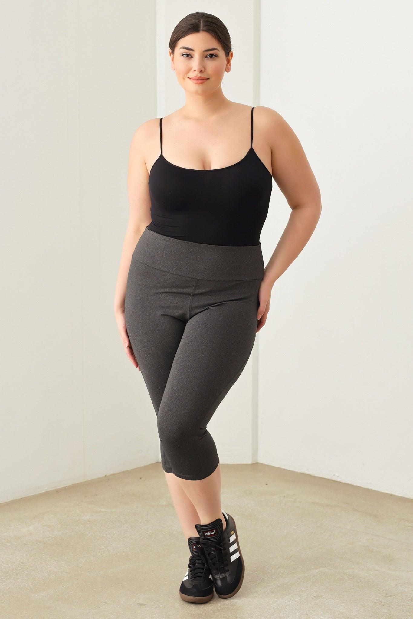 Plus Size Capri Yoga Pants - Tasha Apparel Wholesale