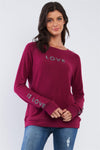 Plum Red Long Sleeve 