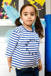 Girls Blue Stripe 