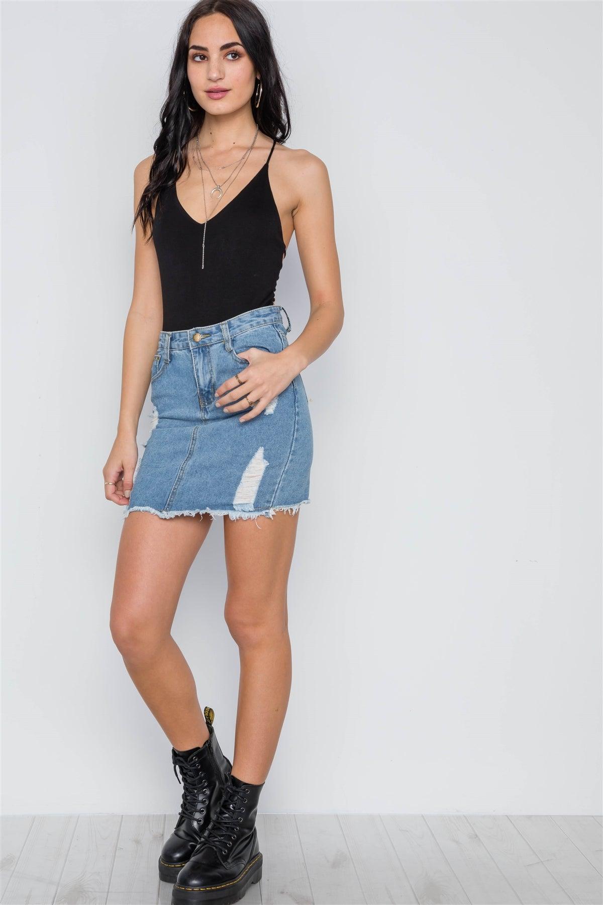 Black Cami Strappy V-Neck Solid Bodysuit /3-2-1