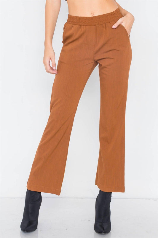 Copper Wide Leg Ankle Mid Rise Pant /2-3-1