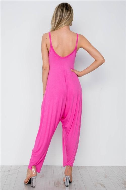 Pink Harem Loose Baggy Fit Jumpsuit / 2-2-1