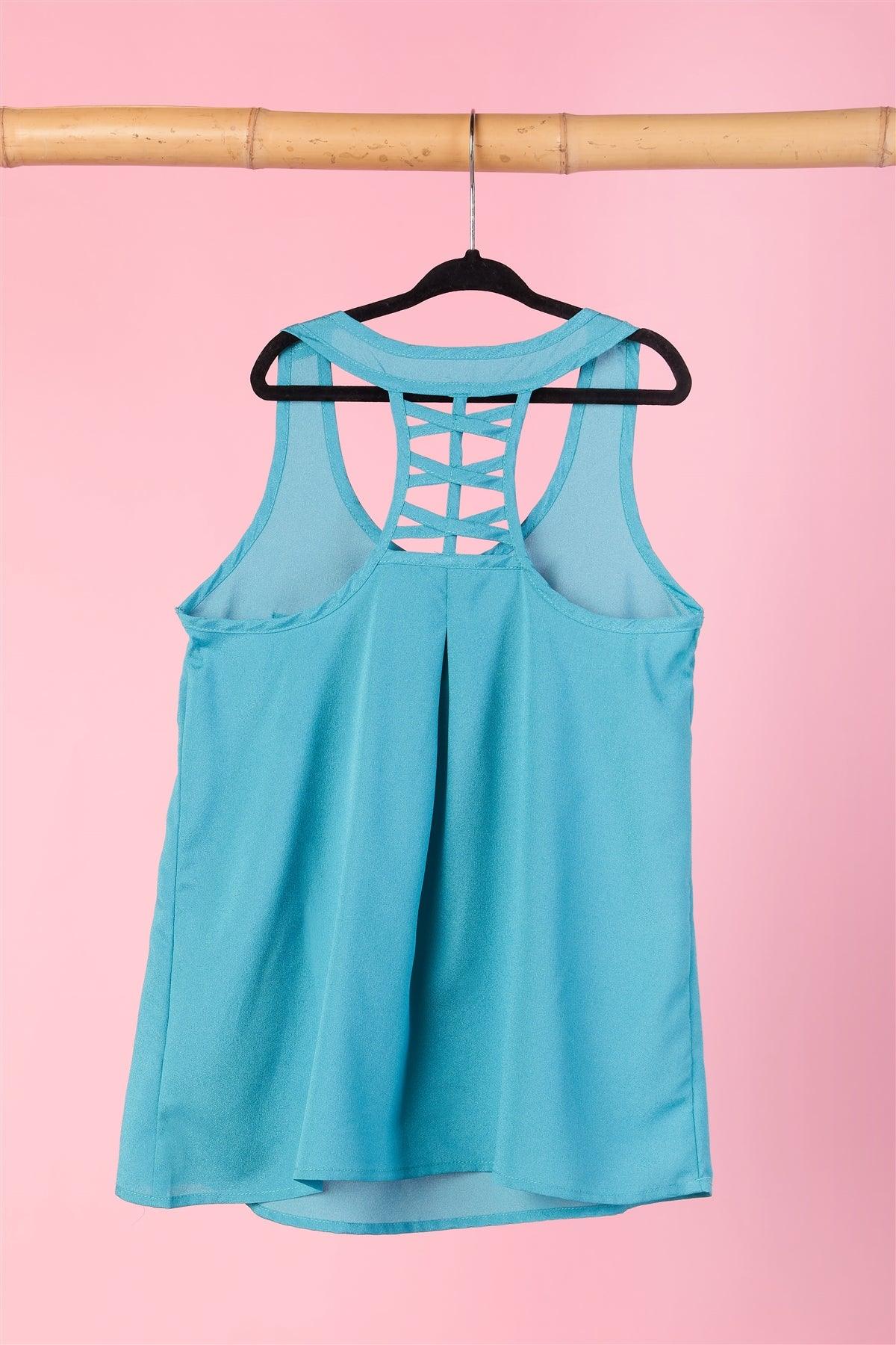 Girls Tank With Back Detail Top / 1-2-2-1