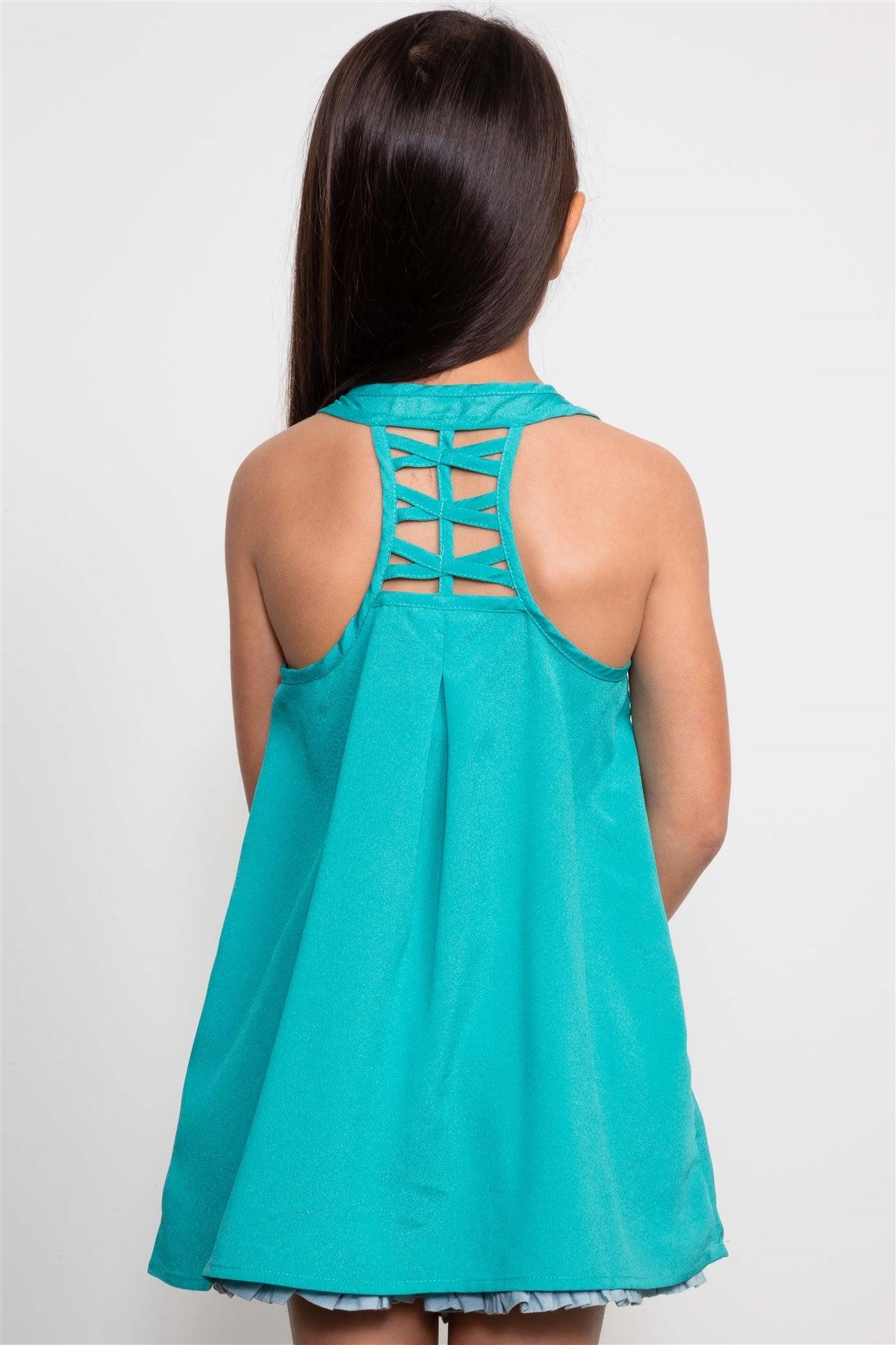 Girls Tank With Back Detail Top / 1-2-2-1