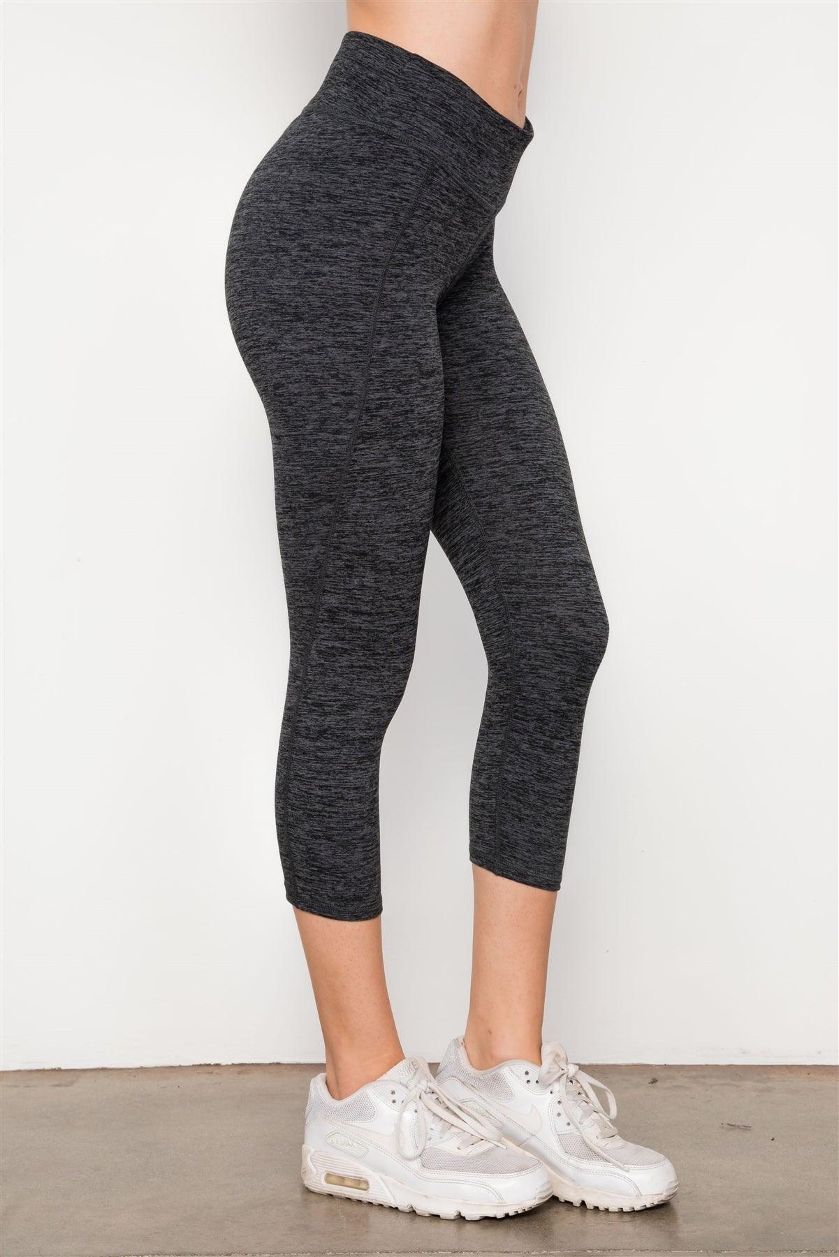 Grey Athletic Capri Leggings / 2-2-2