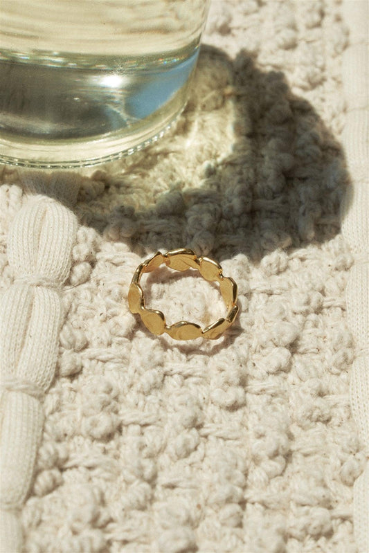 Gold Metal Circle Band Ring /1 Piece