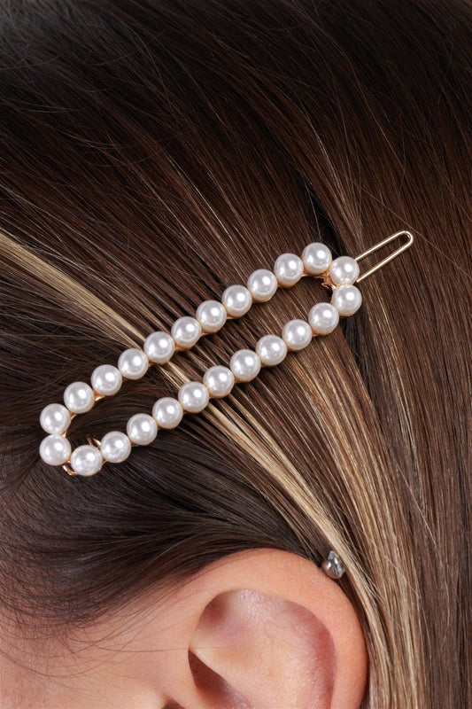 Wholesale Multicolor Flower Shaped Cute Hair Clips with Pearls for