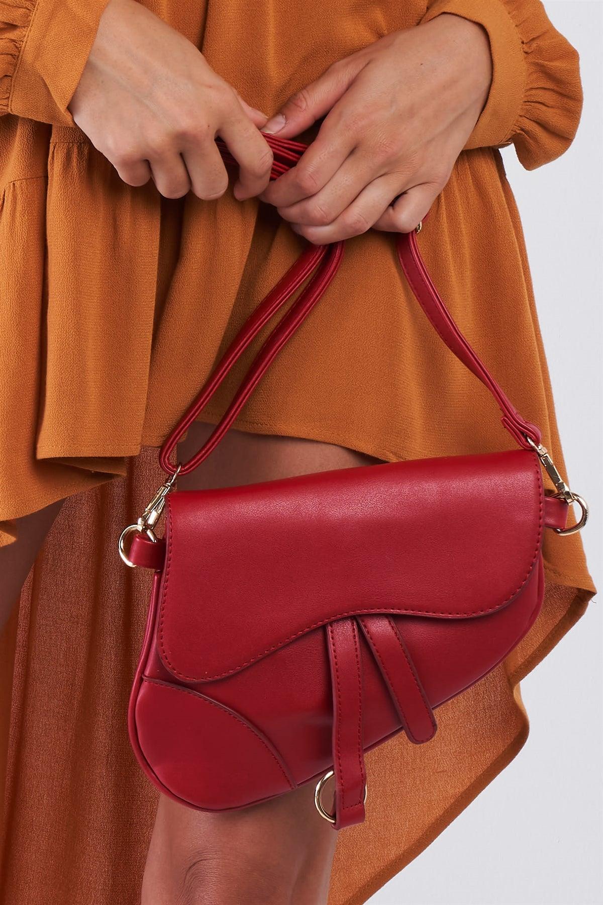 Apple Red Unique Retro Crossbody Handbag /3 Bags