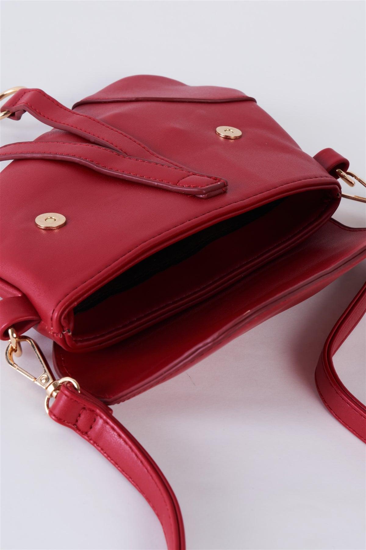 Apple Red Unique Retro Crossbody Handbag /3 Bags