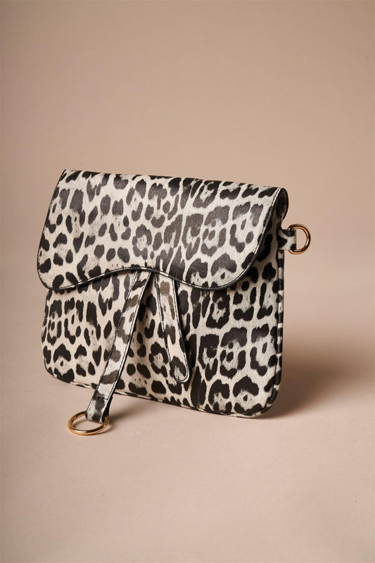 Snow Leopard Print Retro Crossbody Bag /5 Bags