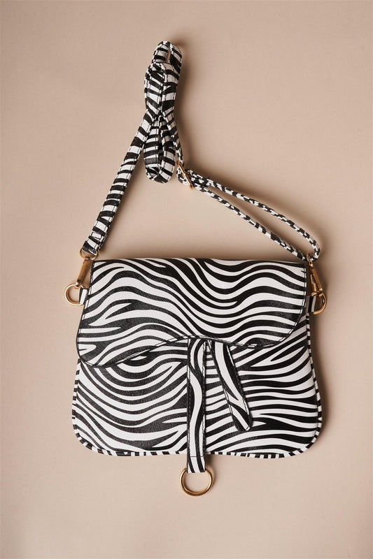 Zebra Print Retro Crossbody Bag /5 Bags