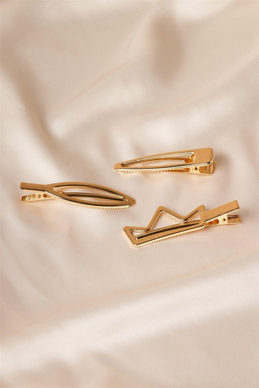 Gold Crown Shaped Clips /12 Pack