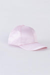 Light Pink Satin Baseball Cap With Adjustable Velcro Strap /4 Hats