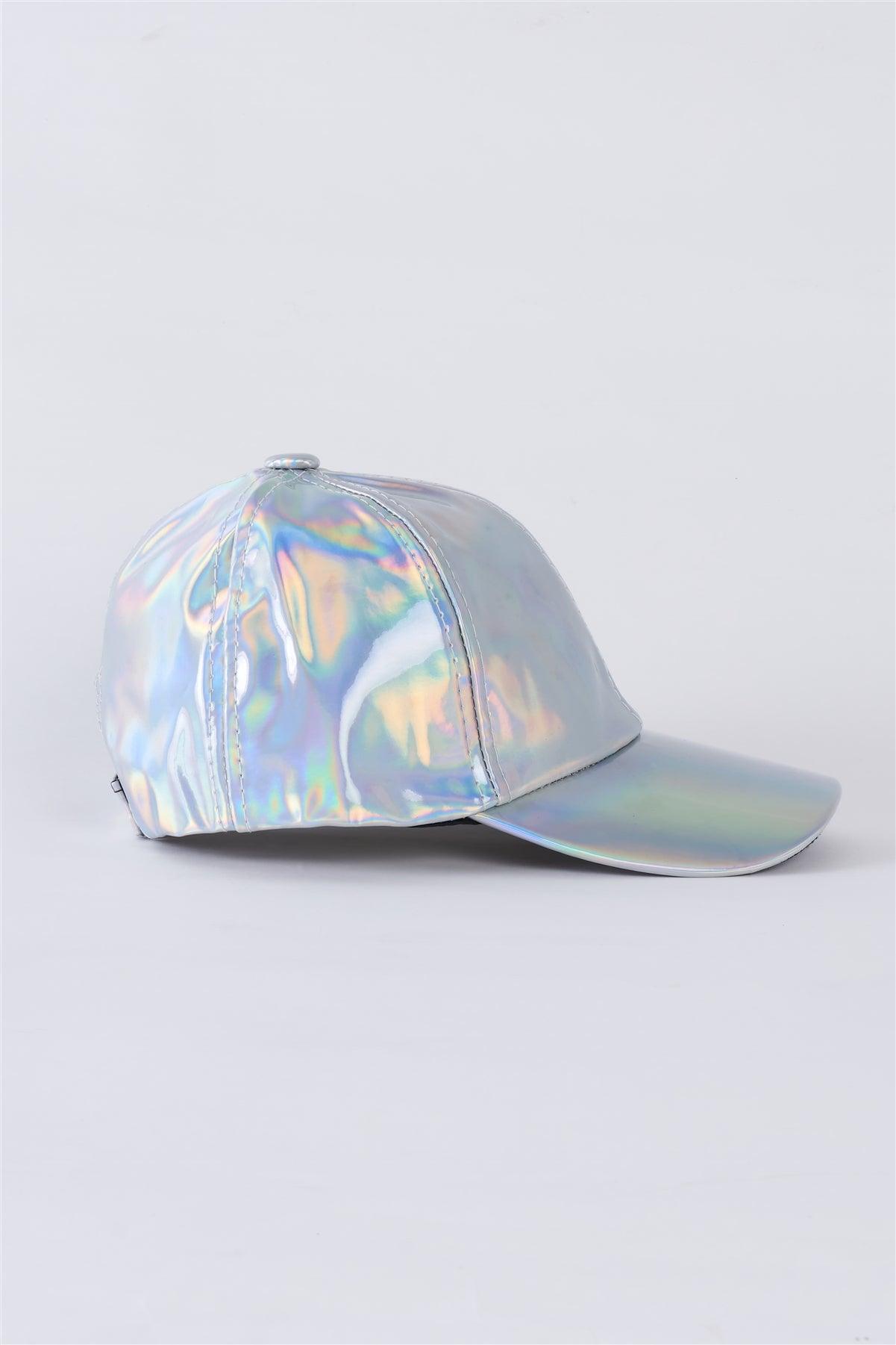 Holographic Baseball Cap With Adjustable Velcro Strap /6 Hats