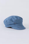 Light Denim Distressed Cabby Hat /3 Pieces