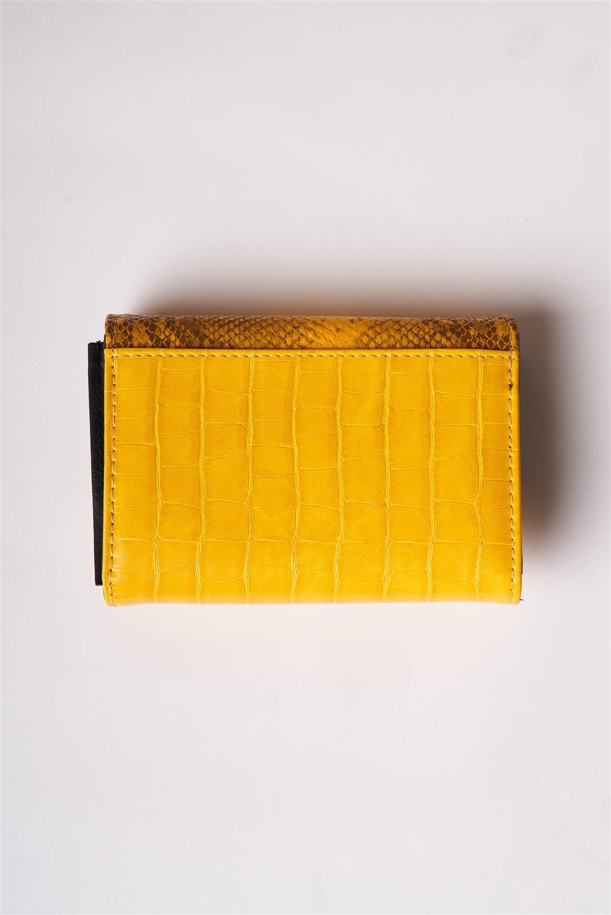 Yellow Snake Python Three Way Wallet /3 Pieces