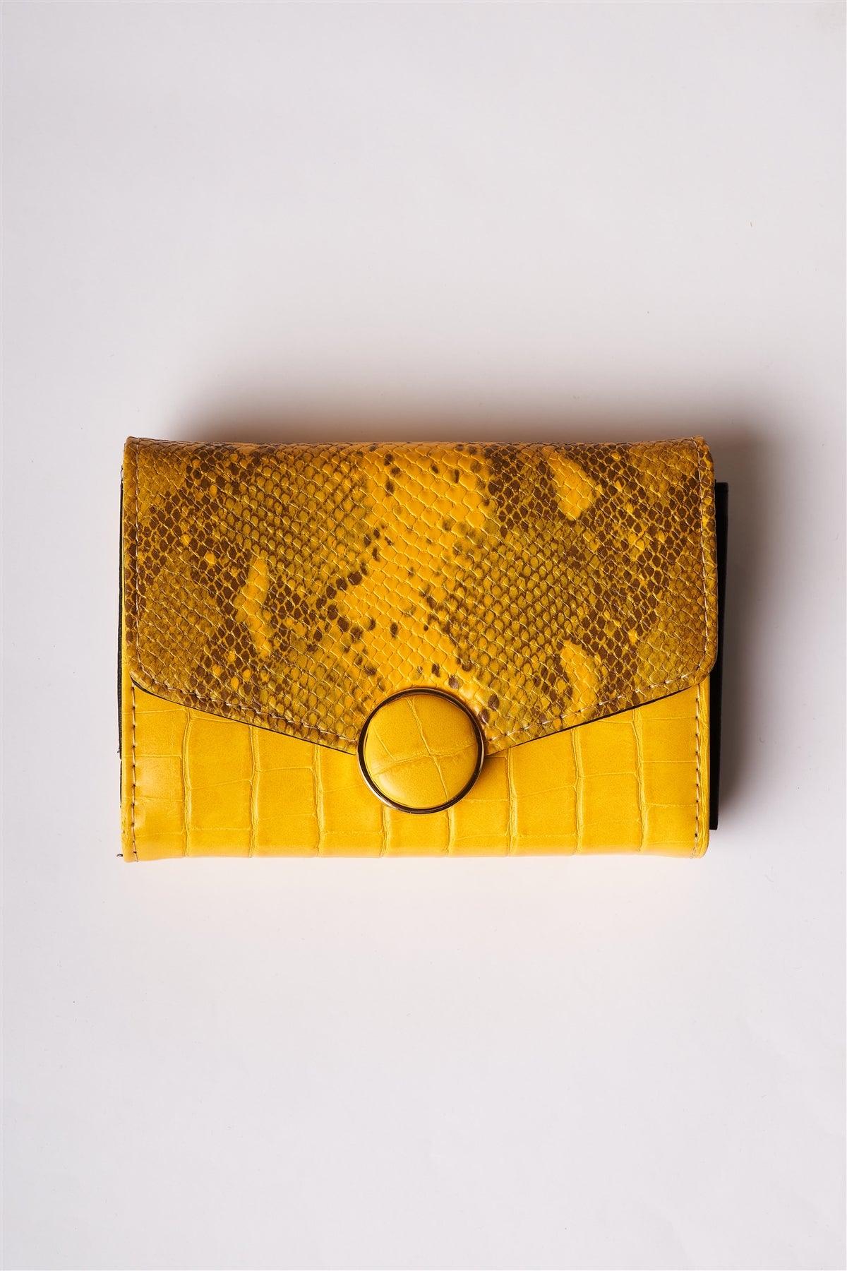 Yellow Snake Python Three Way Wallet /3 Pieces