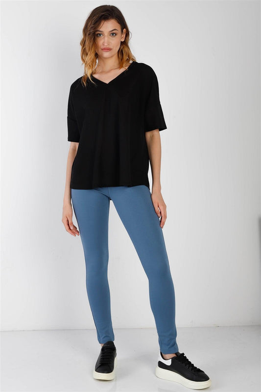 Blue Shadow Mid Rise Skinny Pants /2-2-2