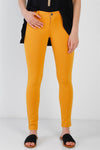 Mustard Mid Rise Skinny Pants /2-2-2