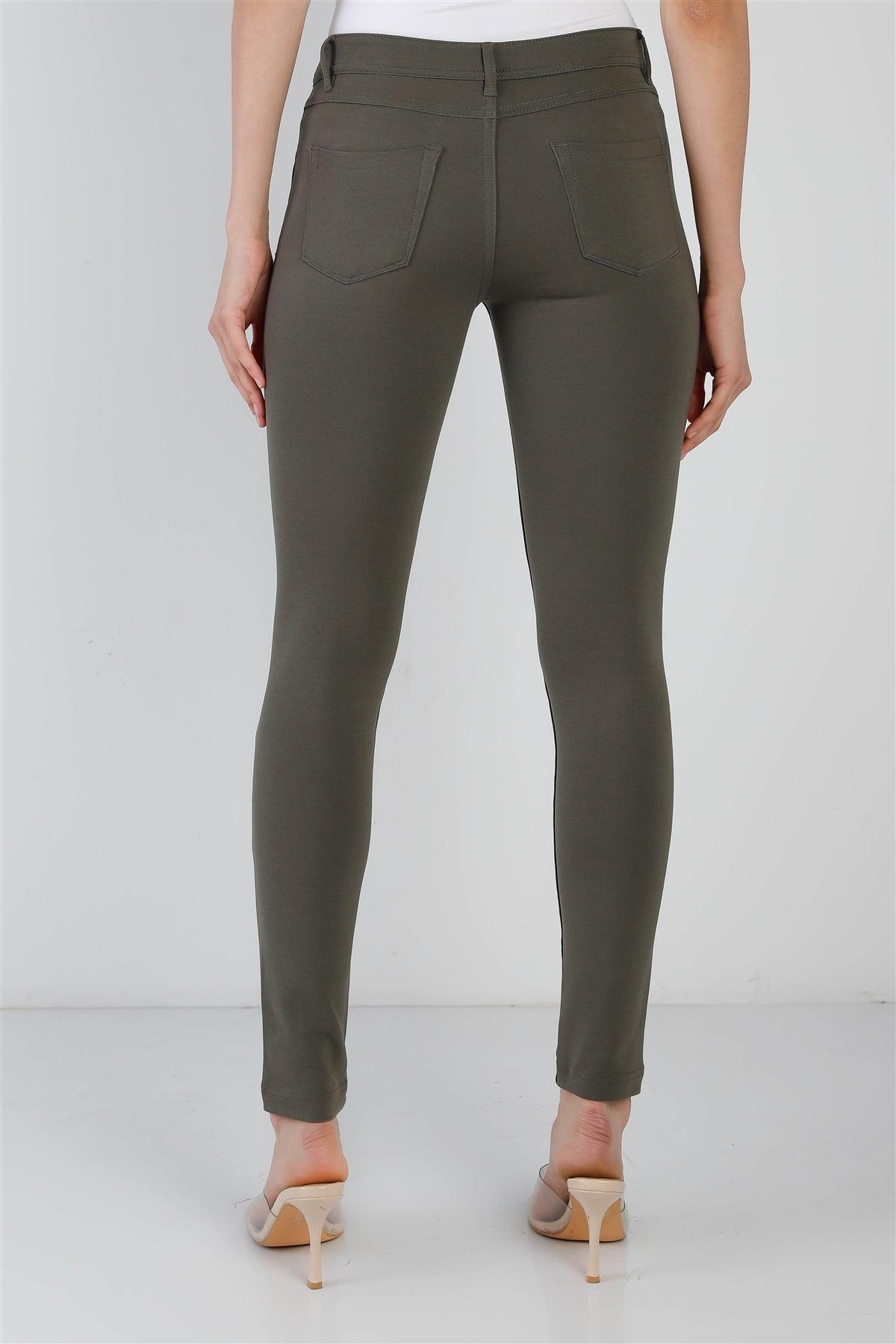 New Olive Mid Rise Skinny Pants /2-2-2