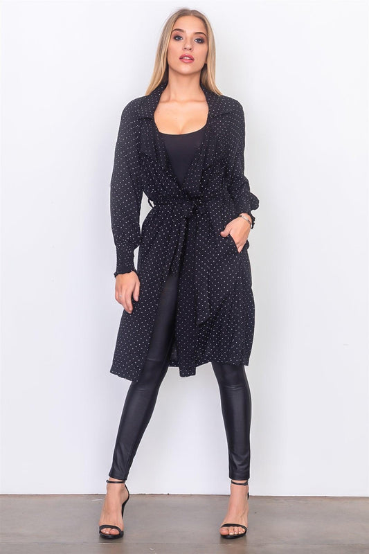 Black Mini Polka Dot Cardigan /3-2-1