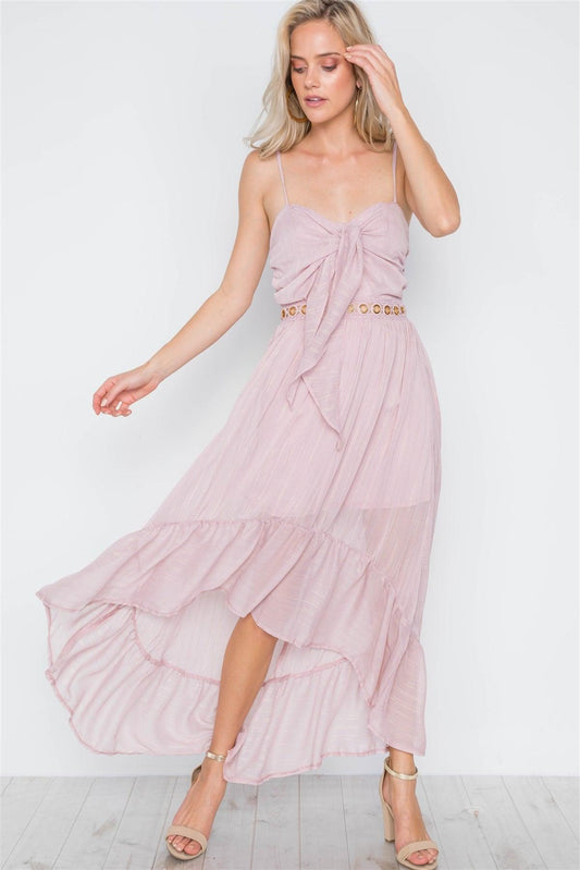 Blush Cami High Low Chiffon Flounce Dress /1-3-2-1