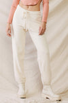 Cream Soft To Touch Elasticized Waist Pants /3-2-1